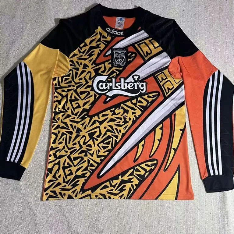 1995-1996 LIV - Camiseta Arquero RETRO - Naranja - Manga larga