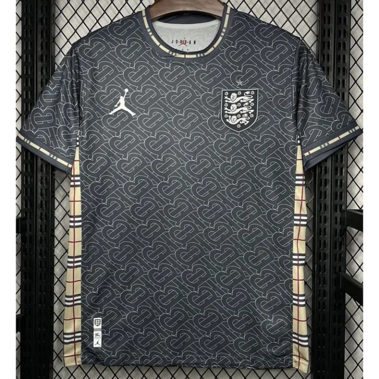 24-25 Inglaterra - Camiseta - Negro y Gris - Edición Especial Hincha