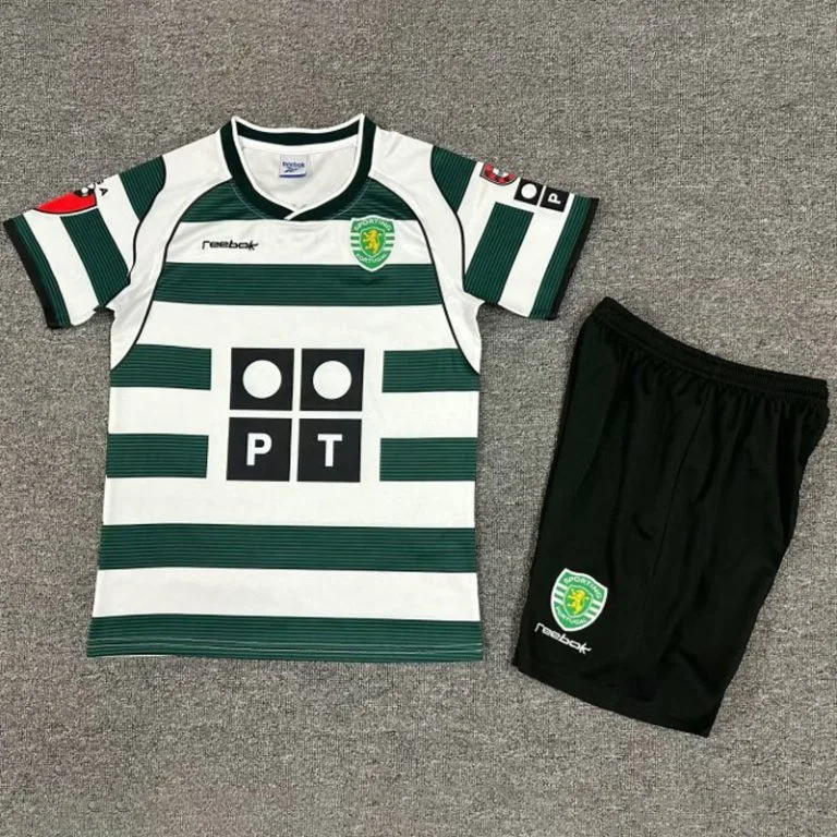 2001-2003 Sporting Lisbon - Camiseta Infantil RETRO - Titular