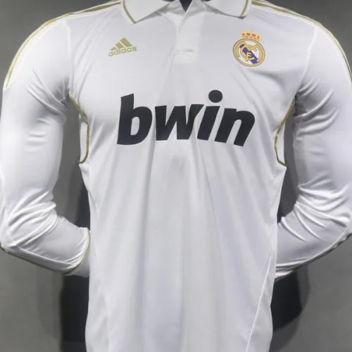 2011-2012 RMA - Camiseta RETRO - Titular - Manga larga - Versión Jugador