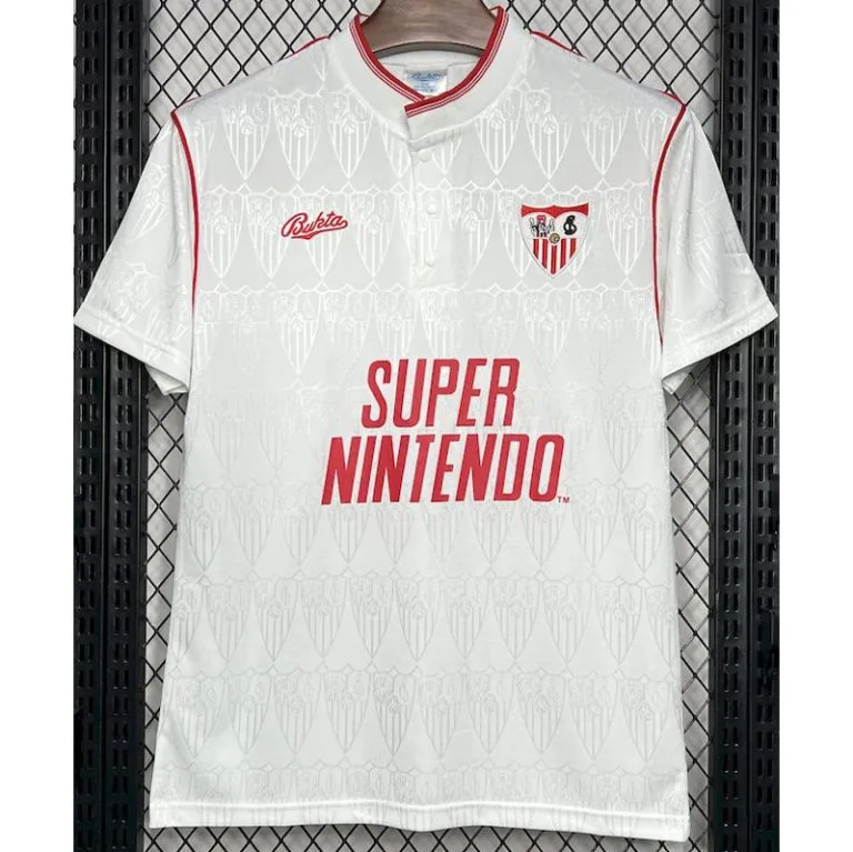 1991-1992 Sevilla - Camiseta RETRO - Titular