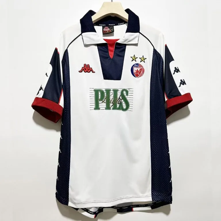 1999-2001 Crvena Zvezda - Camiseta RETRO - Suplente