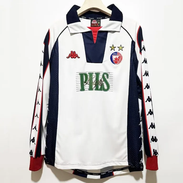1999-2001 Crvena Zvezda - Camiseta RETRO - Suplente - Manga larga