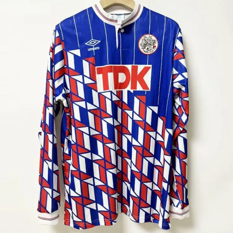 1990 Ajax - Camiseta RETRO - Suplente - Manga larga
