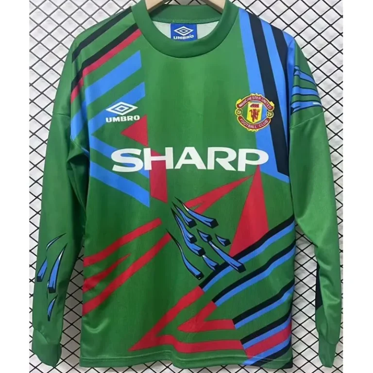 1992-1993 Man Utd - Camiseta Arquero RETRO - Verde - Manga larga
