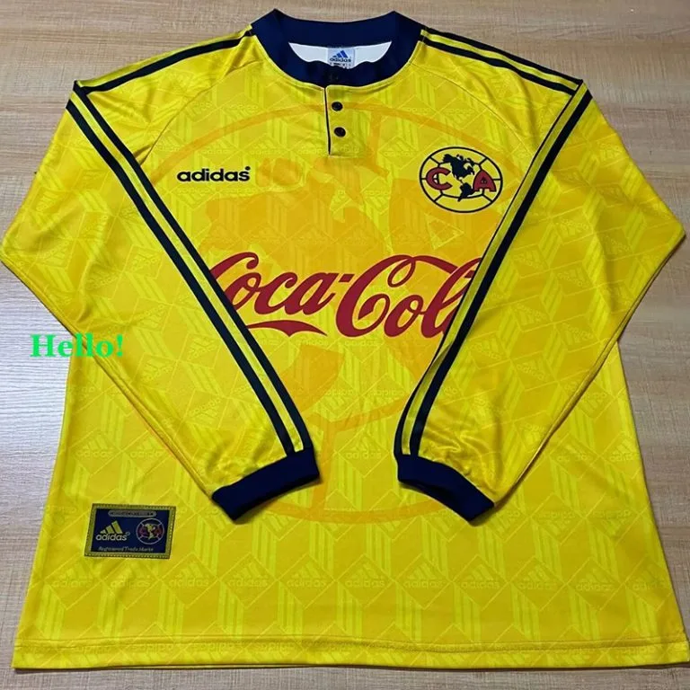 1998-1999 Club America - Camiseta RETRO - Titular - Manga larga
