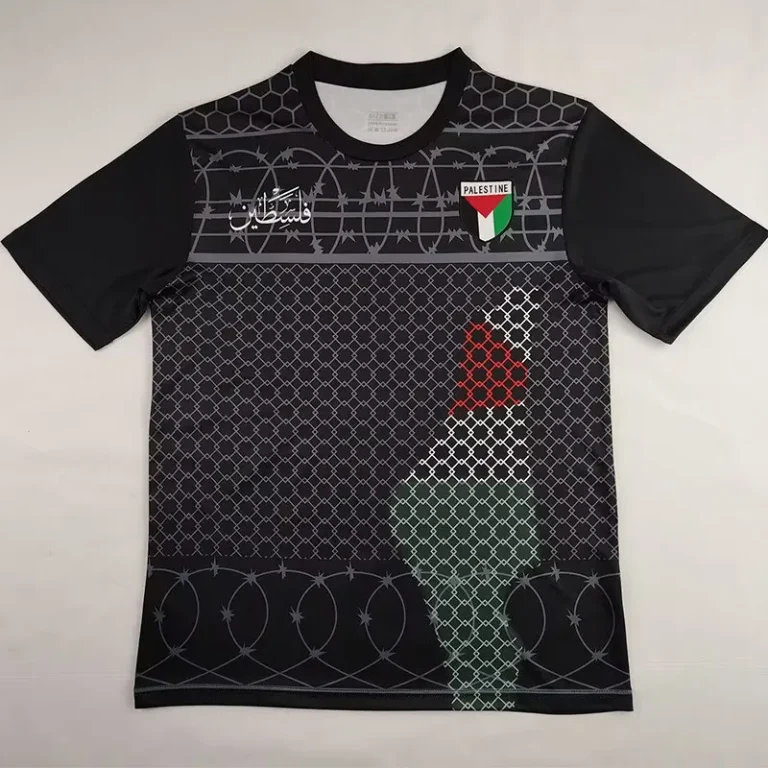Palestina FC - Camiseta RETRO - Rojo y Negro