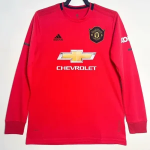 2019-2020 Man Utd - Camiseta RETRO - Titular - Manga larga
