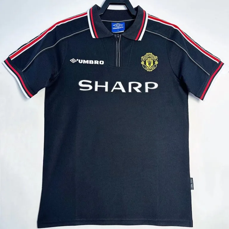 1998-1999 Man Utd - Camiseta RETRO RETRO - Negro