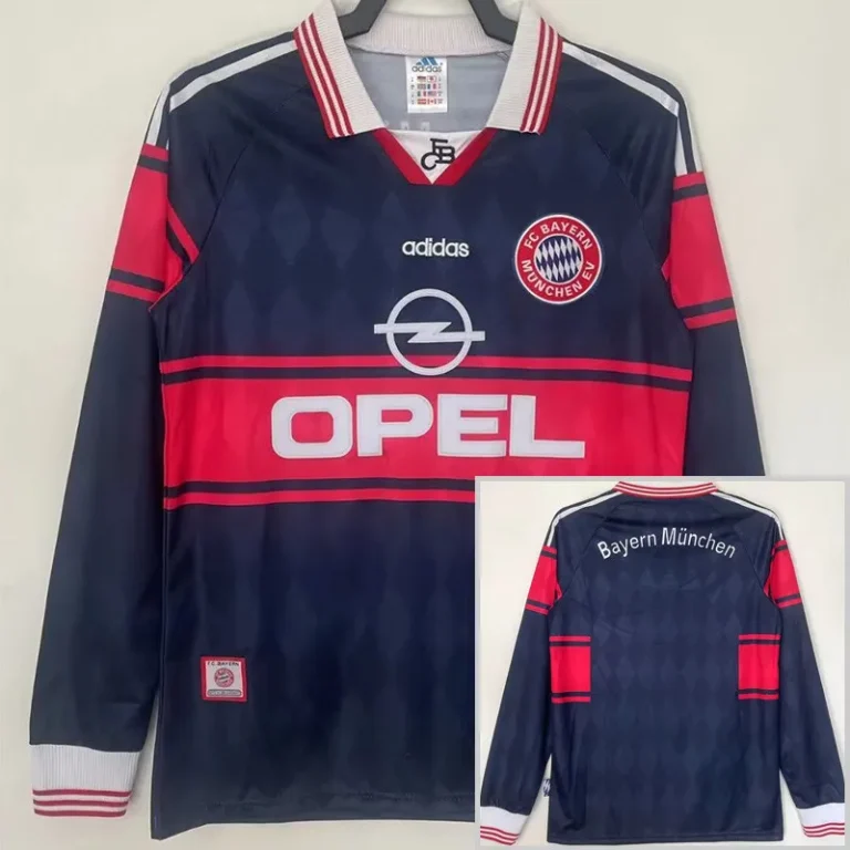 1997-1999 Bayern - Camiseta RETRO - Titular - Manga larga