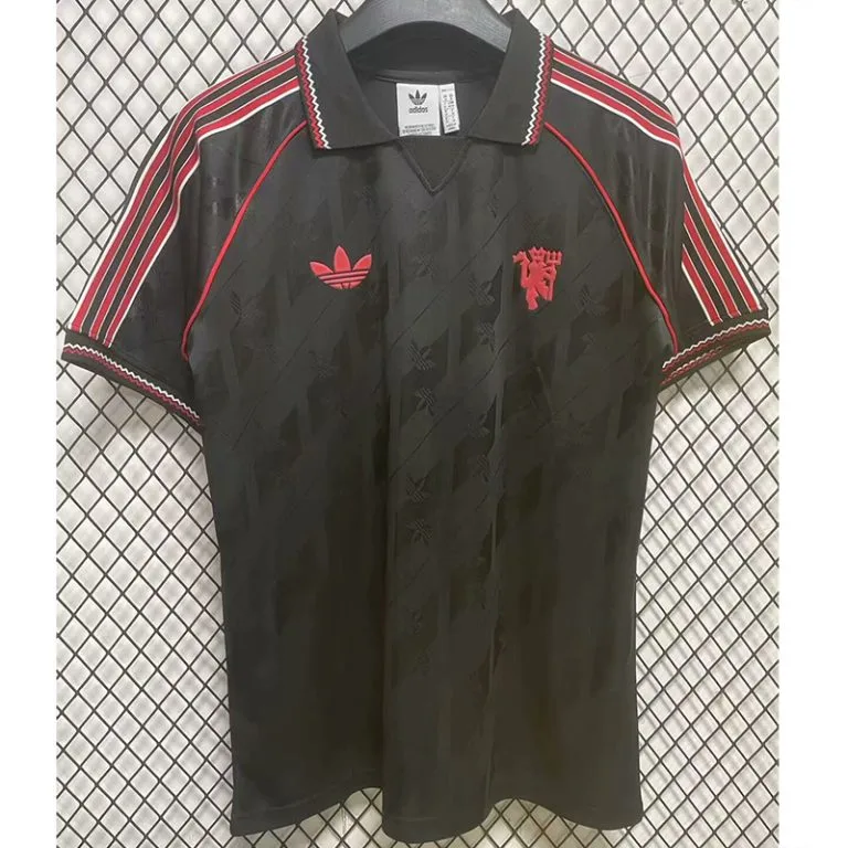 24-25 Man Utd - Camiseta - Negro - Edición Retro Especial Hincha