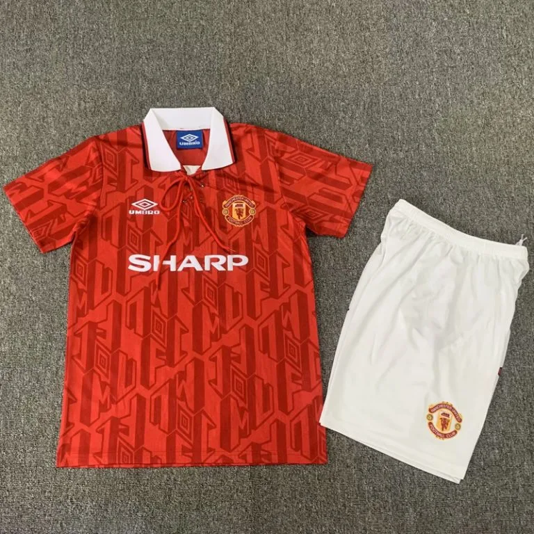 1992-1994 Man Utd - Camiseta Infantil RETRO - Titular