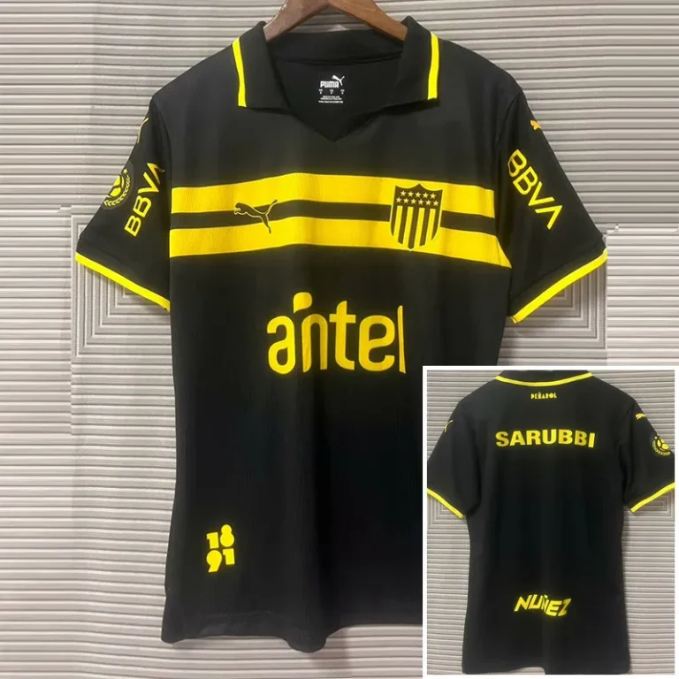 24-25 Atlético Peñarol - Camiseta Versión Hincha - Suplente - Negro