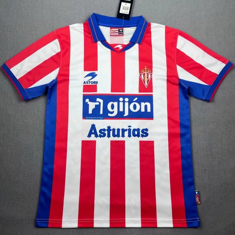 2001-2002 Gijon - Camiseta RETRO - Titular