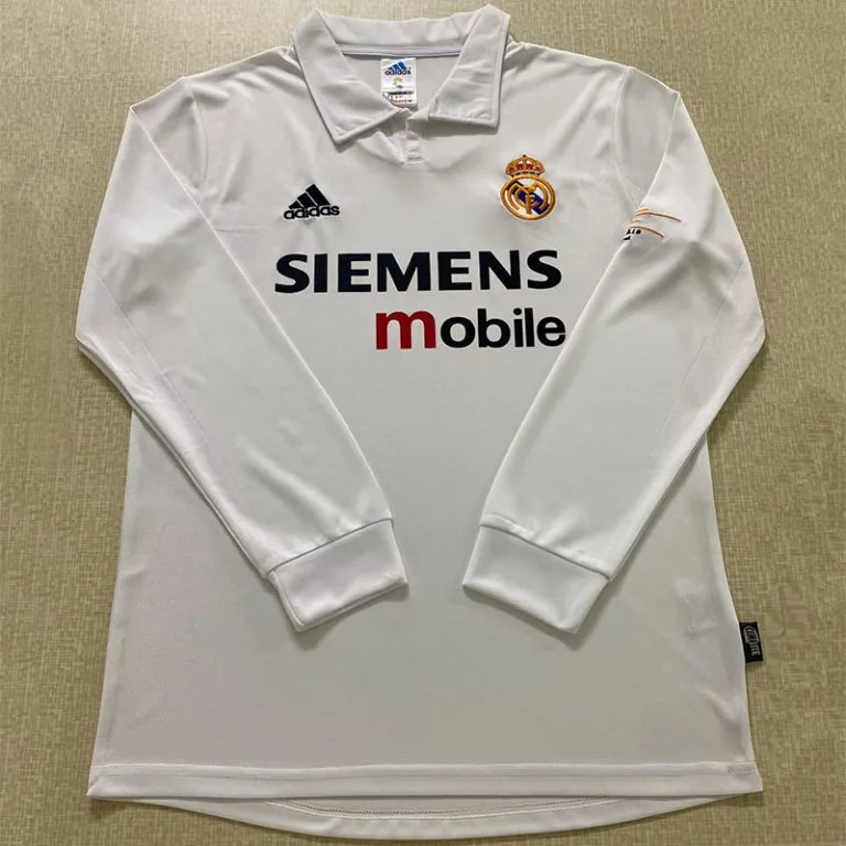 2002-2003 RMA - Camiseta RETRO - Titular - Manga larga
