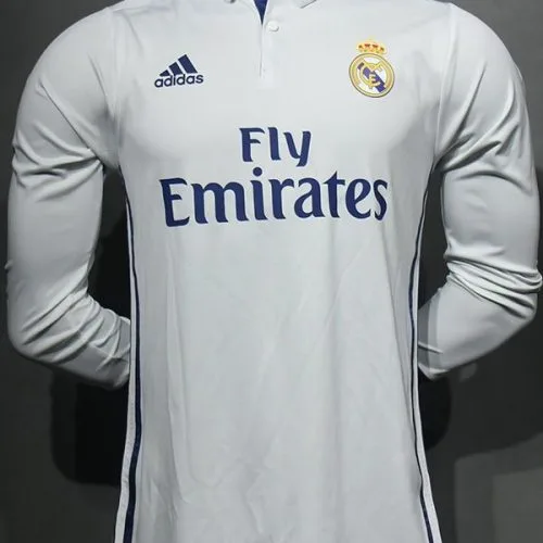 2016-2017 RMA - Camiseta RETRO - Titular - Manga larga - Versión Jugador