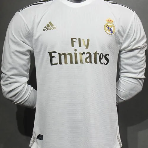 2019-2020 RMA - Camiseta RETRO - Titular - Manga larga - Versión Jugador