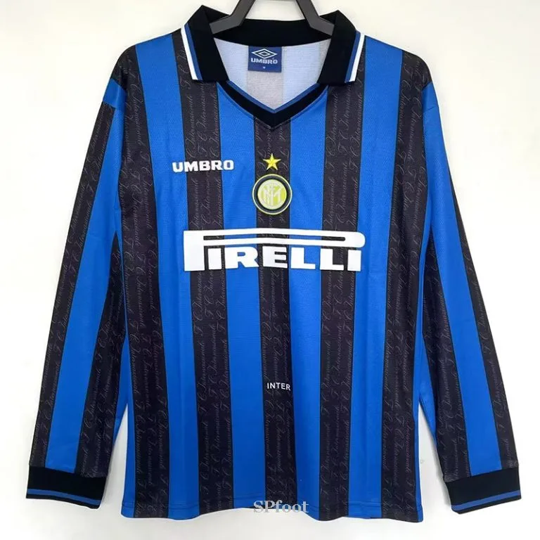 1997-1998 INT - Camiseta RETRO - Titular - Manga larga