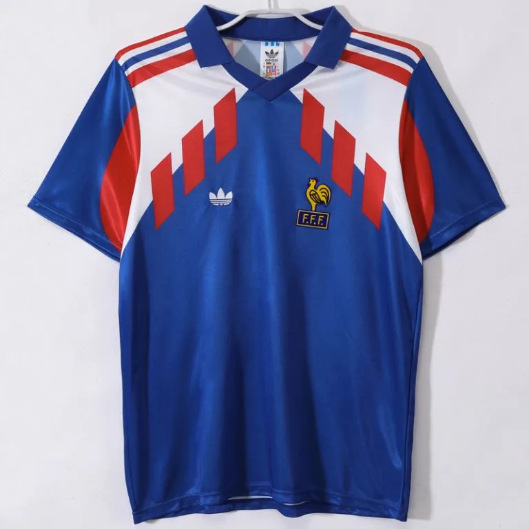 1990-1991 Francia - Camiseta RETRO - Titular