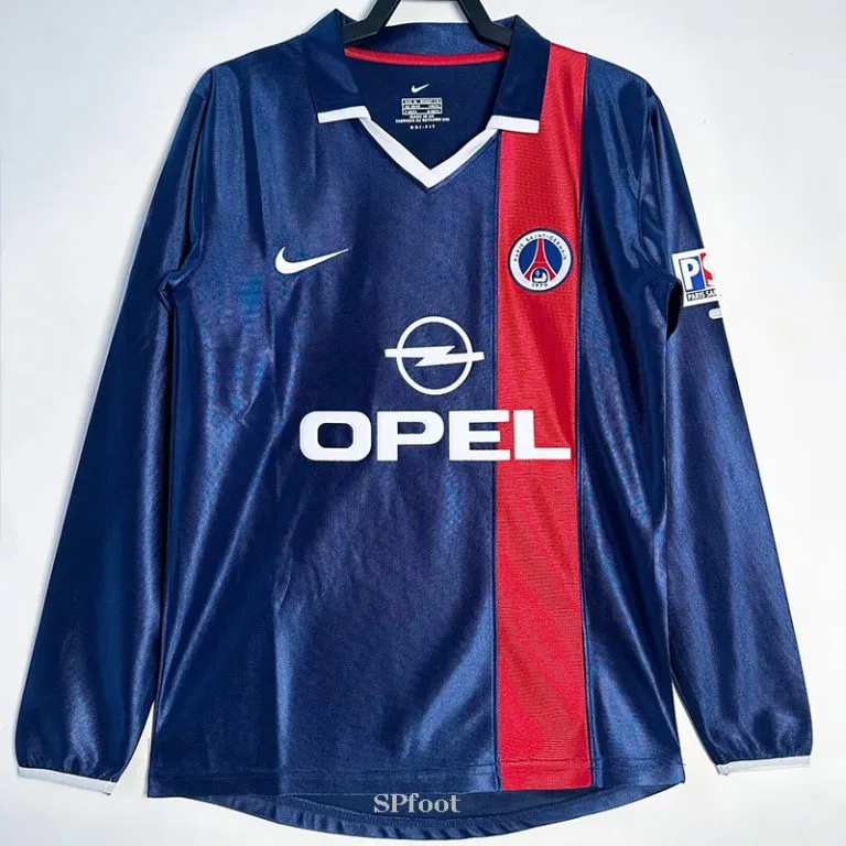 2001-2002 PSG Paris - Camiseta RETRO - Titular - Manga larga