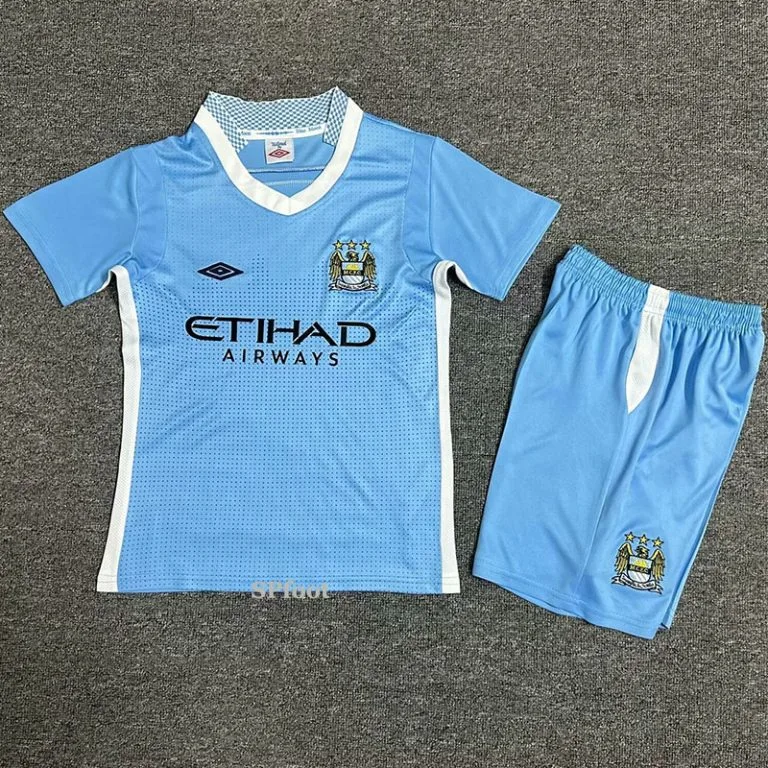 2011-2012 Man City - Camiseta Infantil RETRO - Titular