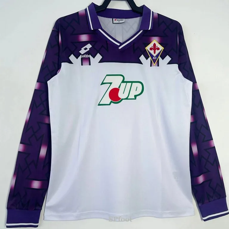 1992-1993 Fiorentina - Camiseta RETRO - Suplente - Manga larga