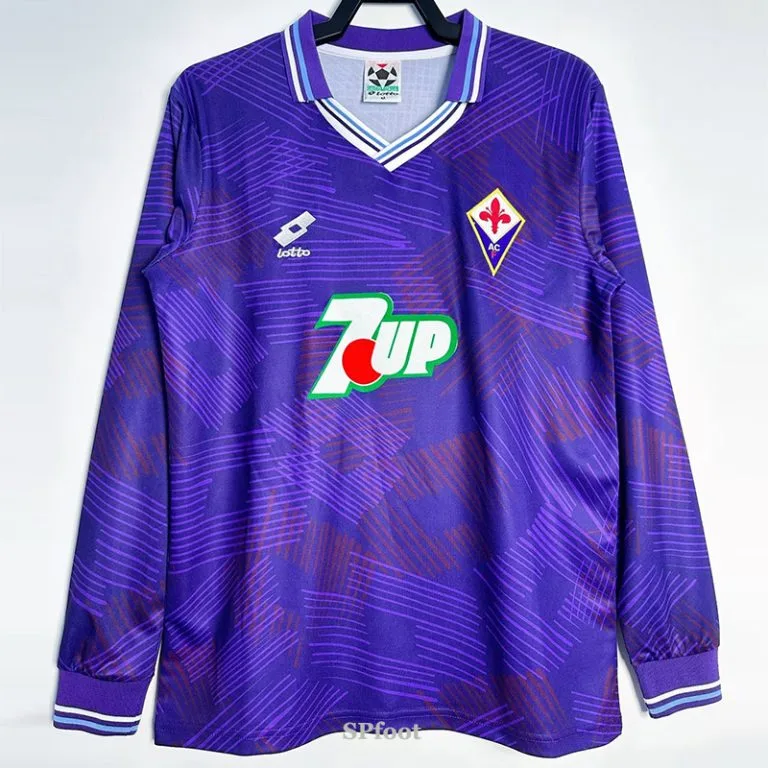 1992-1993 Fiorentina - Camiseta RETRO - Titular - Manga larga