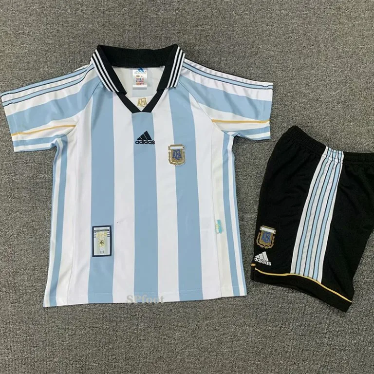 1998 Argentina - Camiseta Infantil RETRO - Titular