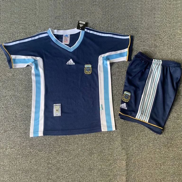 1998 Argentina - Camiseta Infantil RETRO - Suplente