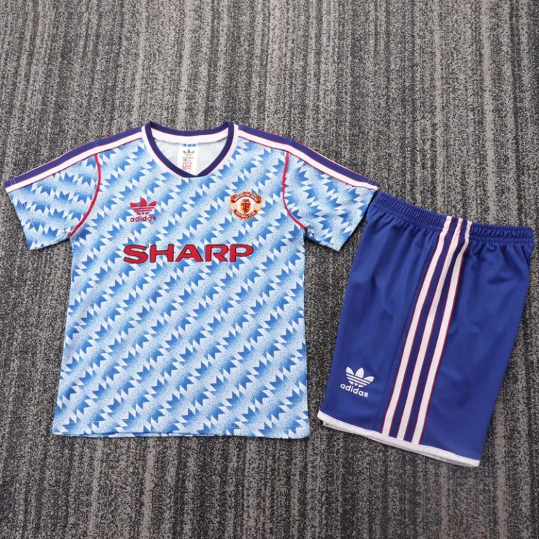 1990-1992 Man Utd - Camiseta Infantil RETRO - Suplente