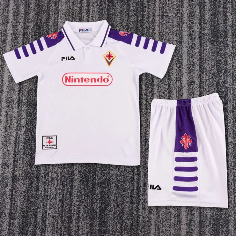 1998-1999 Fiorentina - Camiseta Infantil RETRO - Suplente