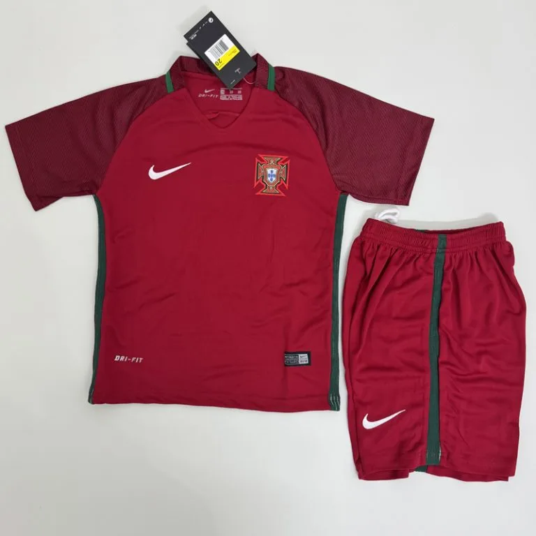 2016 Portugal - Camiseta Infantil RETRO - Titular