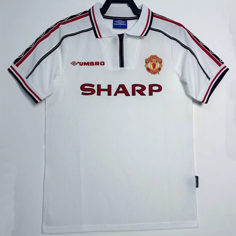 1998 Man Utd - Camiseta RETRO RETRO - Blanco