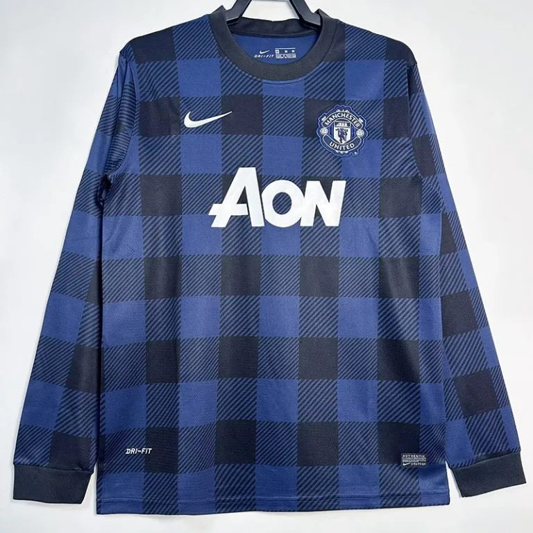 2013-2014 Man Utd - Camiseta RETRO - Suplente - Manga larga