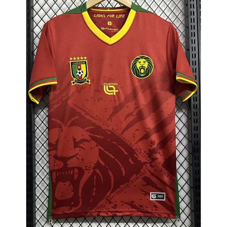 25-26 Camerún - Camiseta Versión Hincha - Suplente