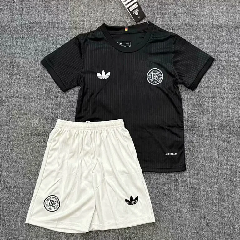 24-25 Alemania - Camiseta Infantil - Negro - 125.º aniversario