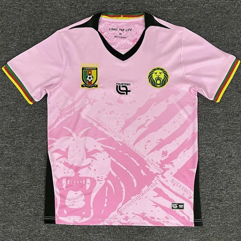 25-26 Camerún - Camiseta Versión Hincha - Rosa