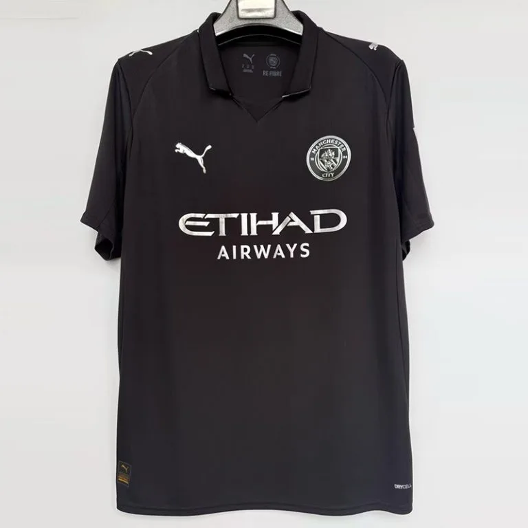 25-26 Man City - Camiseta Versión Hincha - Suplente - Negro
