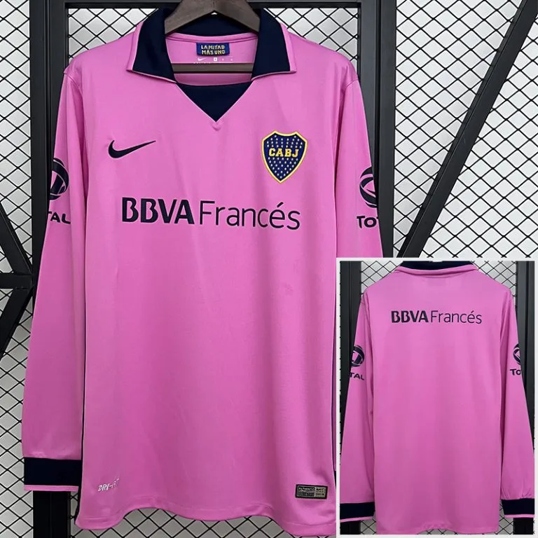 2013-2014 Boca Juniors - Camiseta RETRO - Rosa - Manga larga