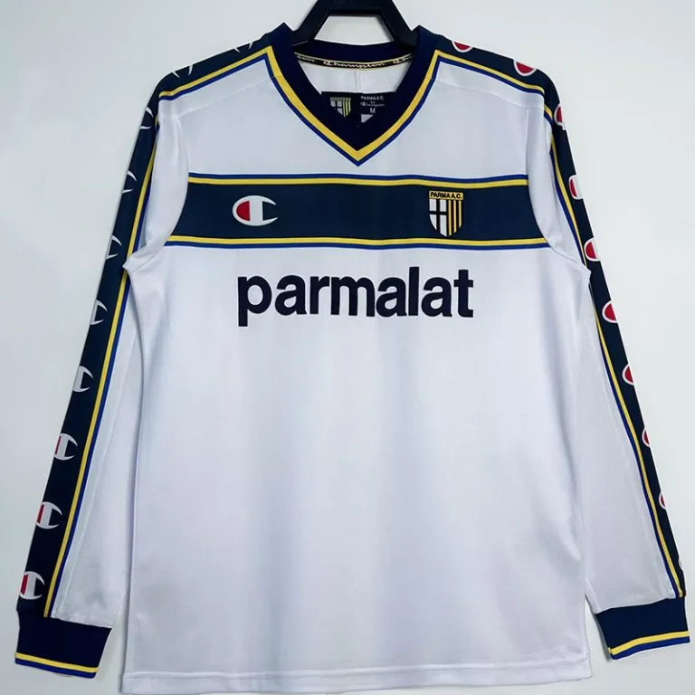 2002-2003 Parma - Camiseta RETRO - Suplente - Manga larga