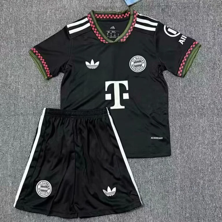 25-26 Bayern - Camiseta Infantil - Negro