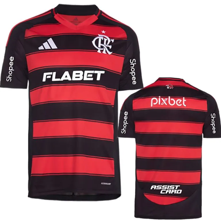 25-26 Flamengo - Camiseta Versión Hincha - Titular - Print - Sponsor