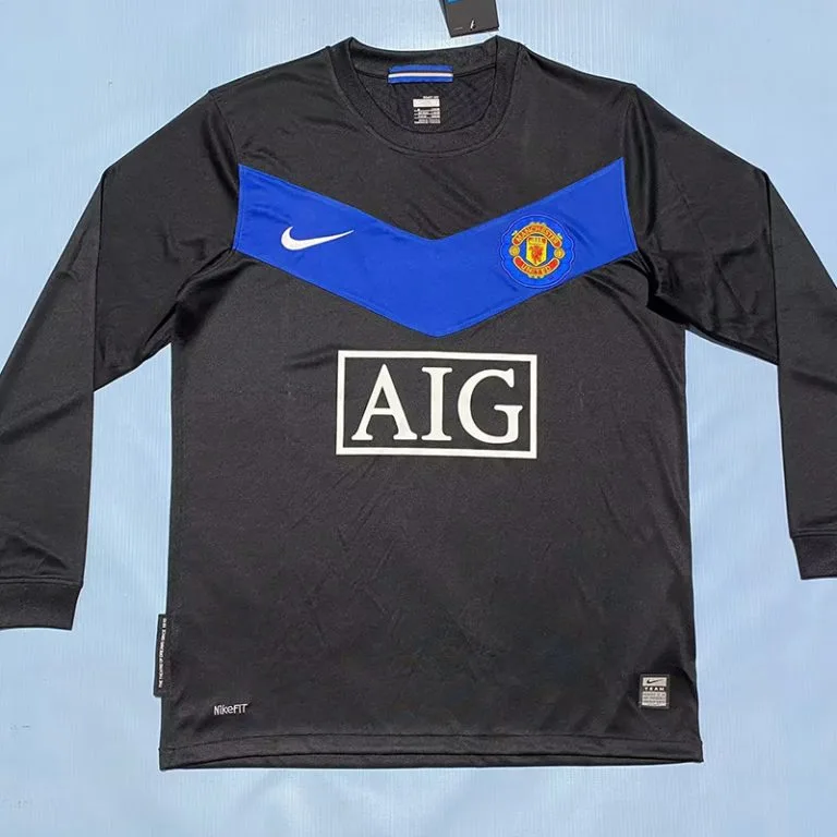 2009-2010 Man Utd - Camiseta RETRO - Suplente - Manga larga