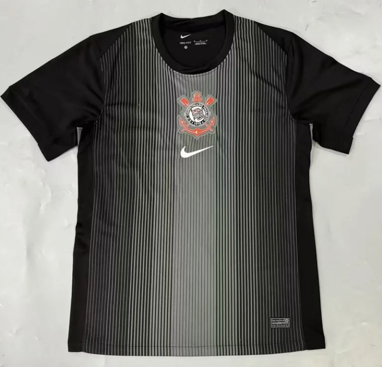 25-26 Corinthians - Camiseta de Arquero - Negro