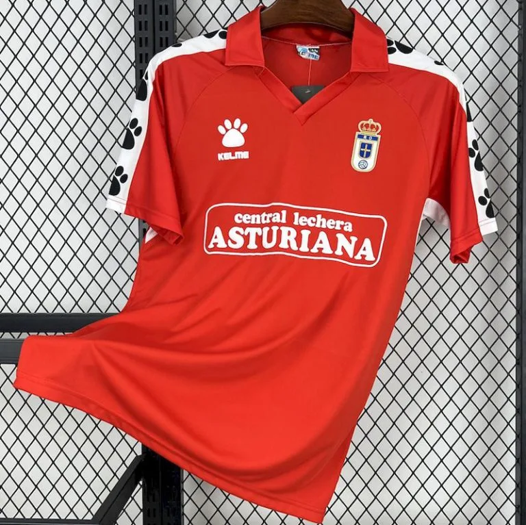 1990-1991 Real Oviedo - Camiseta RETRO - Suplente
