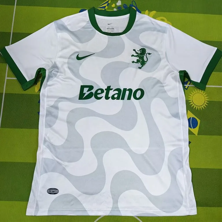 25-26 Sporting Lisbon - Camiseta Versión Hincha - Blanco