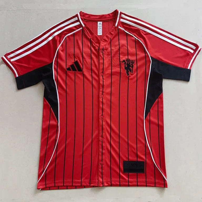 25-26 Man Utd - Camiseta de Béisbol - Rojo - Edición Casual