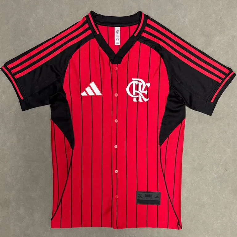 25-26 Flamengo - Camiseta de Béisbol - Rojo - Edición Casual