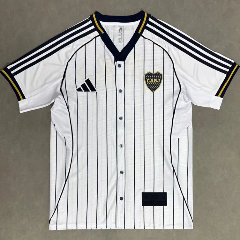 25-26 Boca Juniors - Camiseta de Béisbol - Blanco - Edición Casual