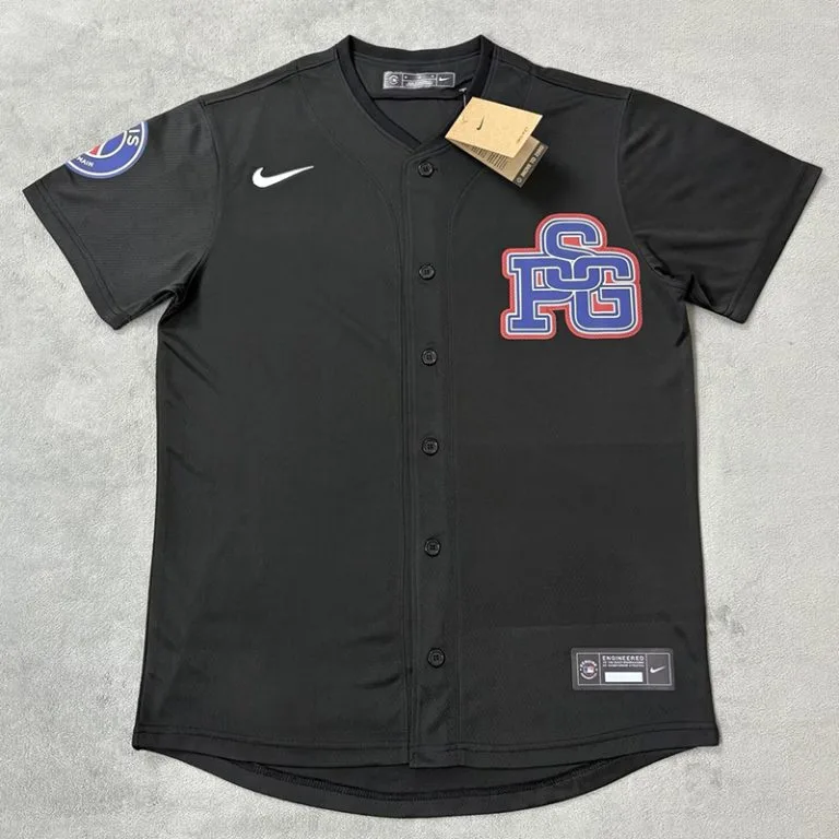 25-26 PSG - Camiseta de Béisbol - Negro - Edición Casual